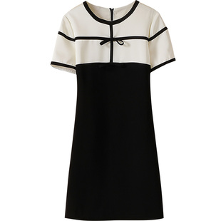 法式轻奢赫本风小黑裙 气质减龄A字显瘦连衣裙 2026夏季新款女装