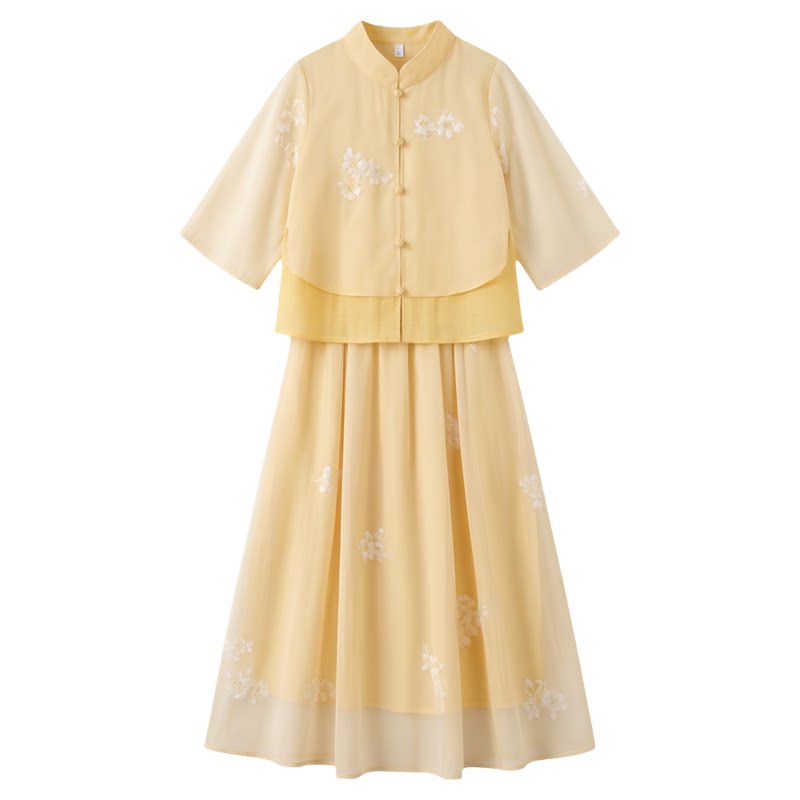 女童汉服夏季2026新款国风套装