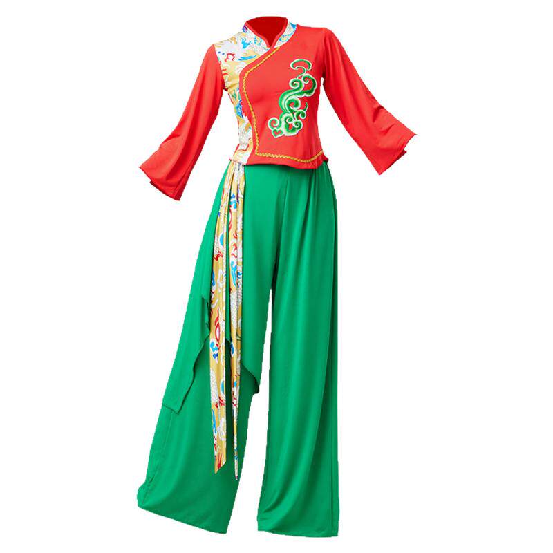 广场舞服装新款舞蹈演出表演扇子舞古典跳舞衣服民族风演出服国风