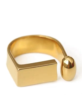 INS网红简约时尚百搭冷淡风戒指