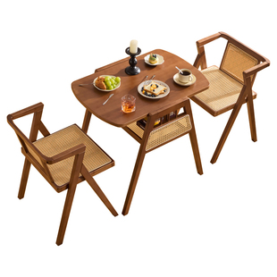 藤编阳台桌椅组合户外休闲三件套客厅小茶桌庭院布置网红一桌二椅