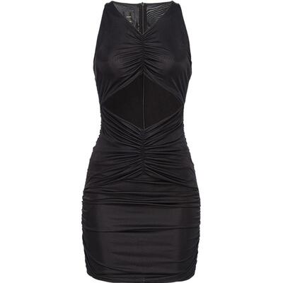 百搭修身时尚无袖连衣裙