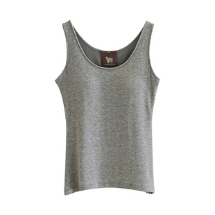 轻薄暖的羊绒！一期一会保暖背心2025新款带胸垫打底免穿文胸女款