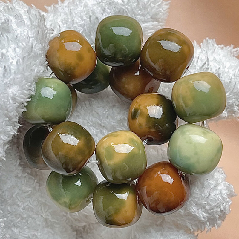 热销豹纹花皮白玉菩提根手串绕指柔学生文玩菩提子佛珠盘玩飘花手