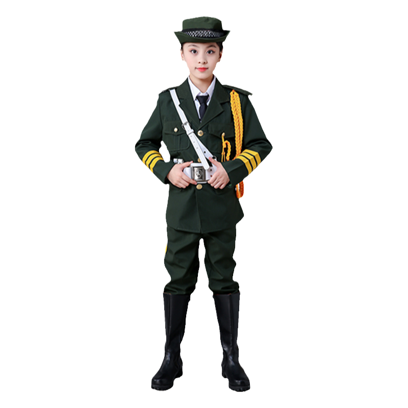 儿童升旗手服装国旗班中学生鼓号队少儿升国旗幼儿园升旗仪式服装