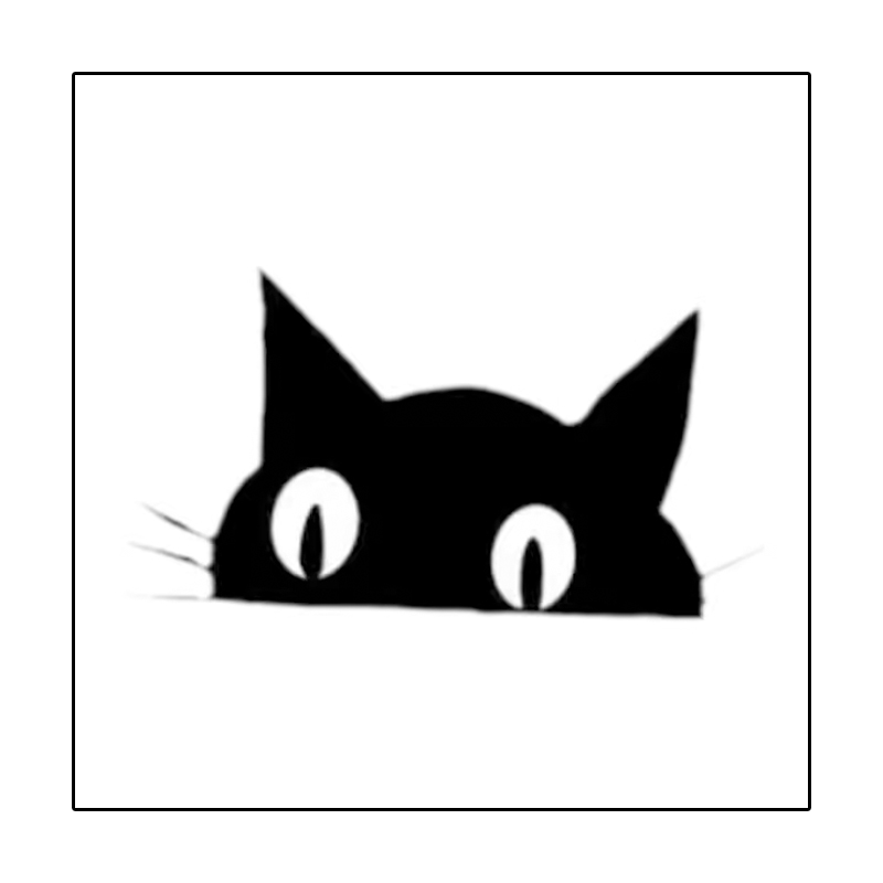 3张 可爱猫咪仿真防水手腕手臂草本纹身贴ins简约小红书同款卡通