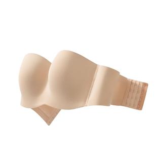 菇娘家无肩带内衣女稳稳杯无痕聚拢女抹胸大码文胸吊带G3111008