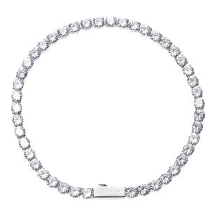 LUXTA 满钻链手链网球链嘻哈男 简约锆石手饰不掉色超闪美式潮