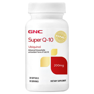美国GNC健安喜泛醇辅酶还原型q10进口保护心肌氧化性心脏素正品