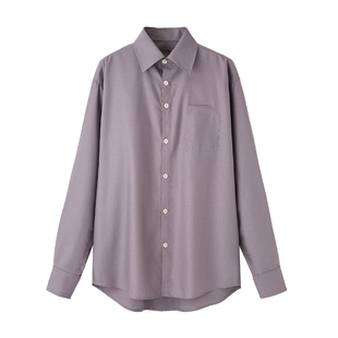COMMON VALUE 「 龛 Niche 」法式长袖宽松衬衣 中性气质复古衬衫
