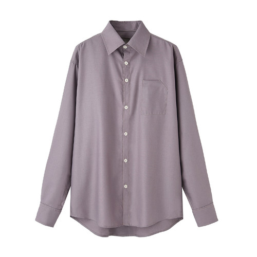 COMMON VALUE 「 龛 Niche 」法式长袖宽松衬衣 中性气质复古衬衫