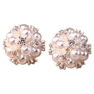 珍珠花球养耳洞的耳钉女睡觉免摘耳环2026新款爆款轻奢高级感耳饰