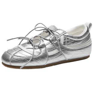 MIO米奥玛丽珍鞋春款朋克阿甘芭蕾舞鞋内增高2.5cm运动休闲女鞋