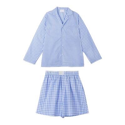 EUXTERPA欧特帕秋季格纹家居服睡衣套装女室内法式舒适休闲服情侣