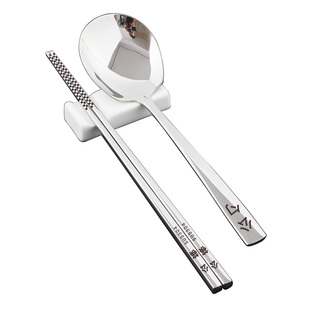 加长公筷加大号公勺 304不锈钢长柄勺子加厚公用勺餐厅分菜分餐勺