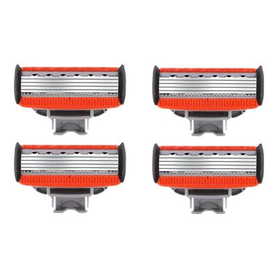 百利君威五层刀片刮胡刀男士剃须刀手动老式5层刀头无刀架4刀头