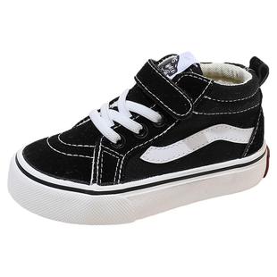 2025春秋季新款儿童帆布鞋男童高帮板鞋女童休闲鞋中小童宝宝布鞋