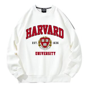 Harvard University名校哈弗大学连帽卫衣留学生纪念衫男女外套