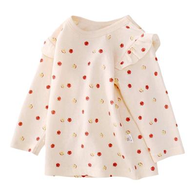 女童长袖t恤纯棉秋衣上衣纯棉