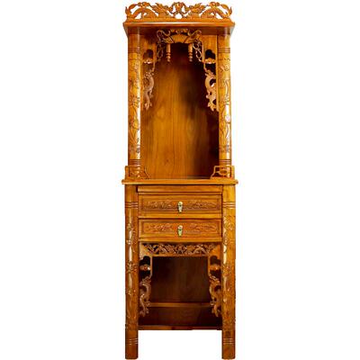 结善源佛龛土地公财神柜实木