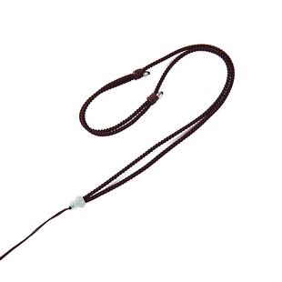 男女款可调节吊坠红绳子项链手工编织玉佩平安扣玉黑红色吊坠挂绳