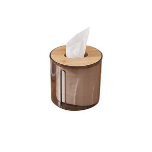 纸巾抽纸盒客厅茶几桌面卷筒纸盒餐桌餐巾收纳无芯圈纸圆筒卷纸筒