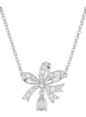 欧洲直邮swarovski 女士 项链施华洛世奇水晶蝴蝶结吊坠