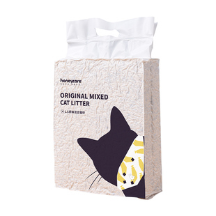 好命天生猫砂Honeycare混合猫砂豆腐低尘猫砂膨润土砂6包几近无尘