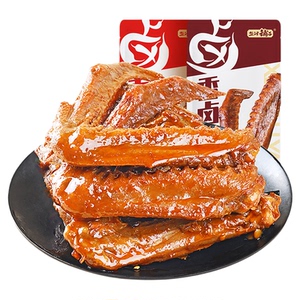 盐津铺子香卤鸭翅鸭肉熟食卤味零食夜宵即食食品小吃解馋