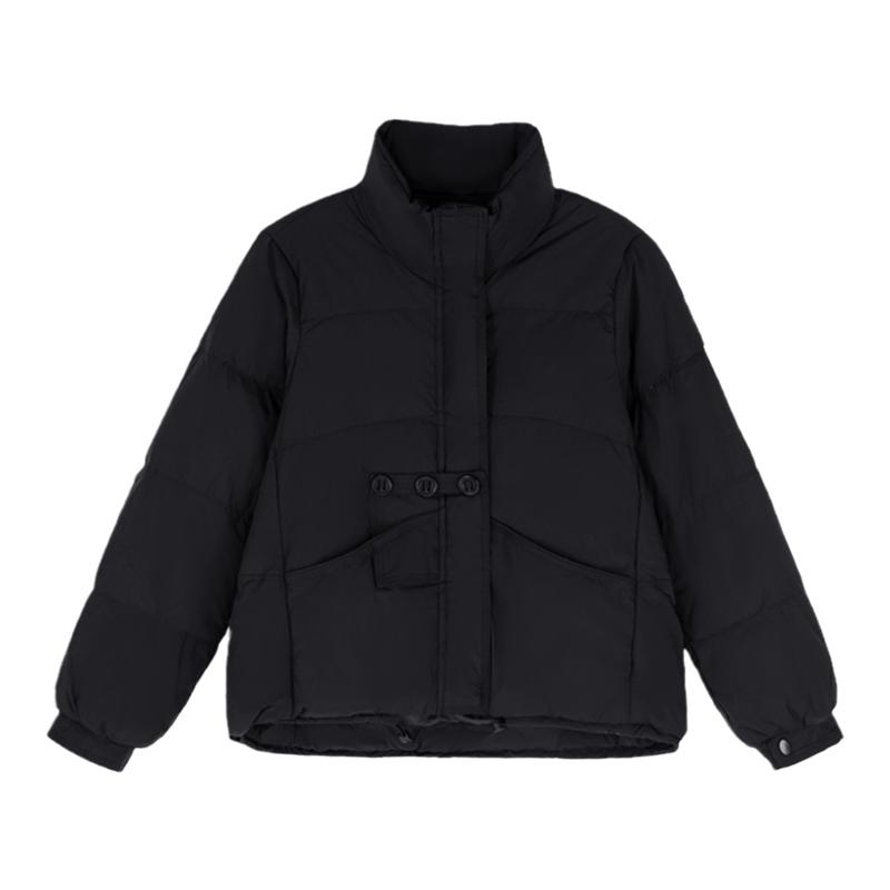 立领轻薄羽绒棉衣棉服女2025新款
