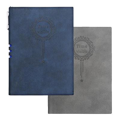 简约皮面A5羊巴皮本定制logo