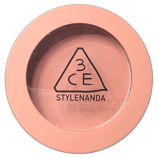 人间水蜜桃！3CE单色腮红哑光mono pink/nude peach/rose beige