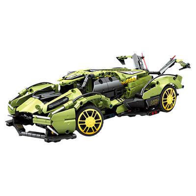 V12兰博科技机械跑车积木兼容新款儿童益智拼装玩具男孩赛车81026