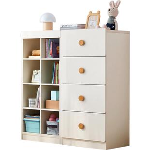 林氏衣柜奶油风儿童斗柜抽屉式柜子储物四斗柜林氏木业政府补贴