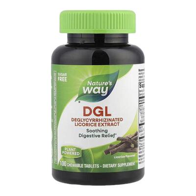 Nature'sWay脱甘草酸甘草提取物DGL咀嚼片舒缓胃部修复黏膜