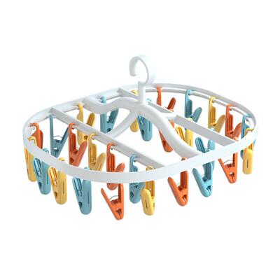 多夹子晒袜架家用晾袜子架