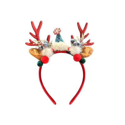 圣诞节头饰鹿角发箍可爱麋鹿头箍