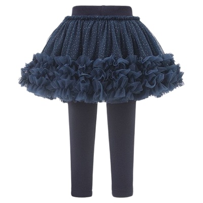 Kolesi女童加绒假两件TUTU裙裤