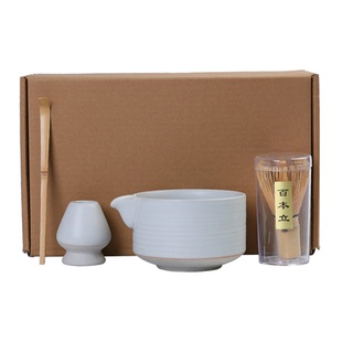 抹茶碗茶筅抹茶刷茶筅立宋代点茶导流口打抹茶器工具套装日式礼盒