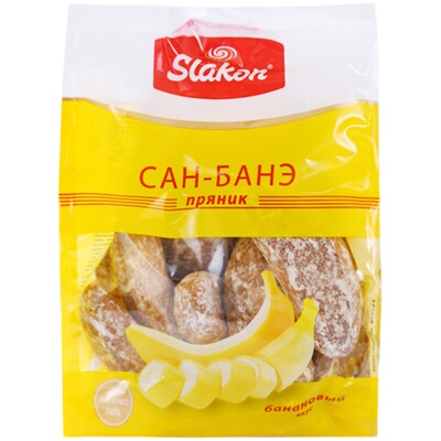 俄罗斯进口香蕉光头饼点心