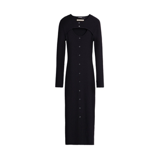 Desigual【MAITREPIERRE联名】弹力修身长款连衣裙