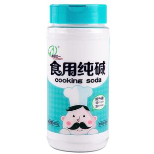海联三一低氯食用碱粉纯碱包粽魔芋皮蛋揉面去酸洗猪牛肚400g瓶x1