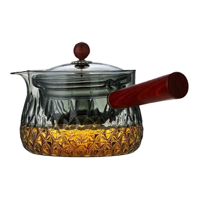 耐热玻璃煮茶壶逍遥壶家用懒人茶器360度旋转泡茶壶小青柑壶禾器
