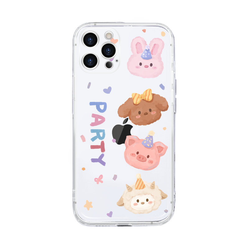 适用于苹果13手机壳15女16新款iPhone17promax透明14软硅胶12pro卡通小狗plus防摔xs全包7/8