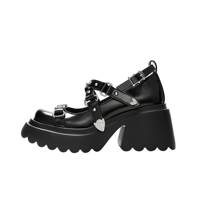 knkw星光派对厚底玛丽珍鞋