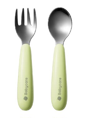 babycare316L不锈钢防滑婴儿勺