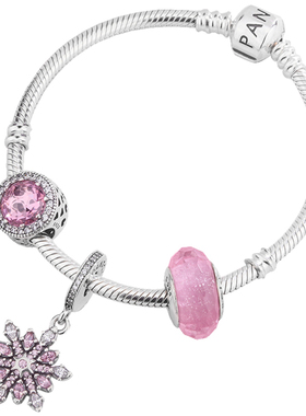 潘家纯银手串女闺蜜手链套装饰品