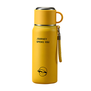 保温杯男款初中学生上学专用大容量水杯便携2025新款双饮吸管杯子