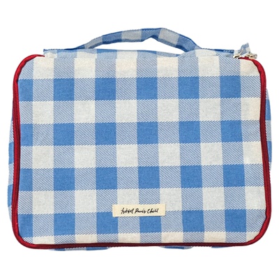 格纹旅行收纳袋大容量收纳包