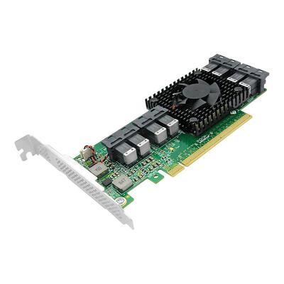 八口U.2NVMe扩展卡PLX8749主控